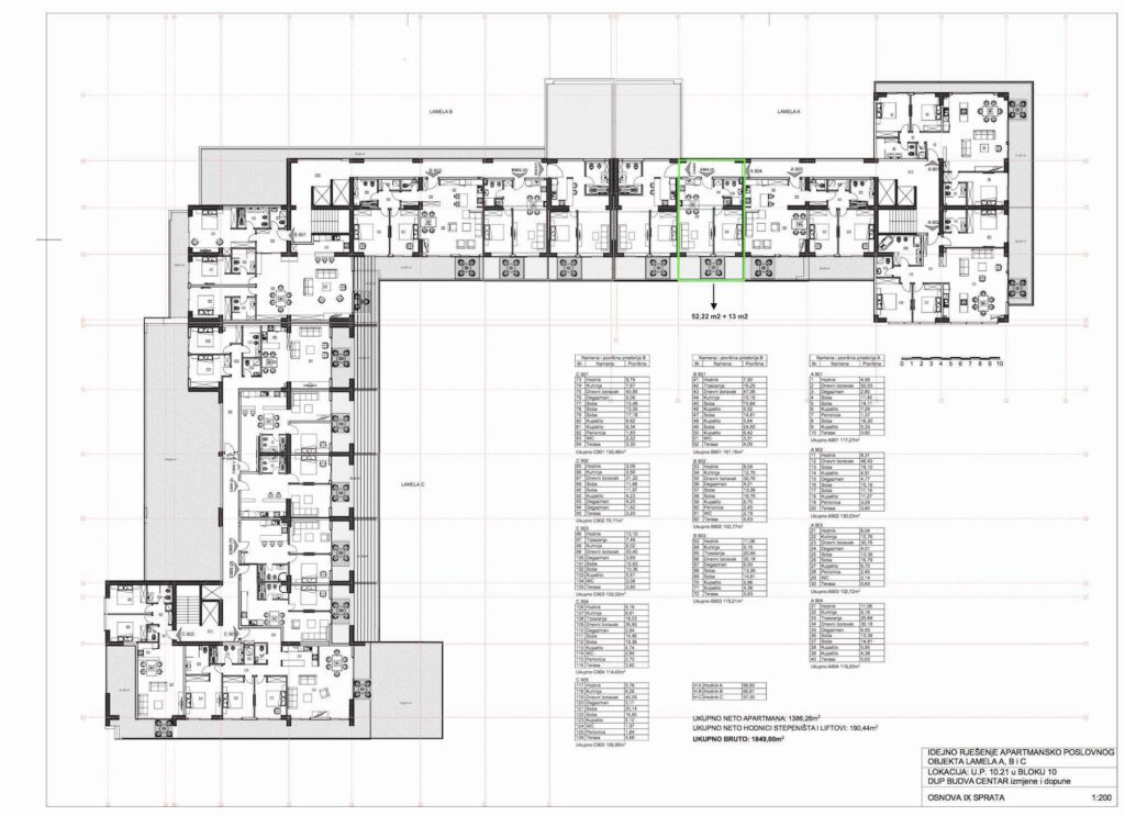 Porto Budva - One Bedroom Penthouse A904 (2), 11th floor, 65.22 m2 - Central sea and Old town view 29