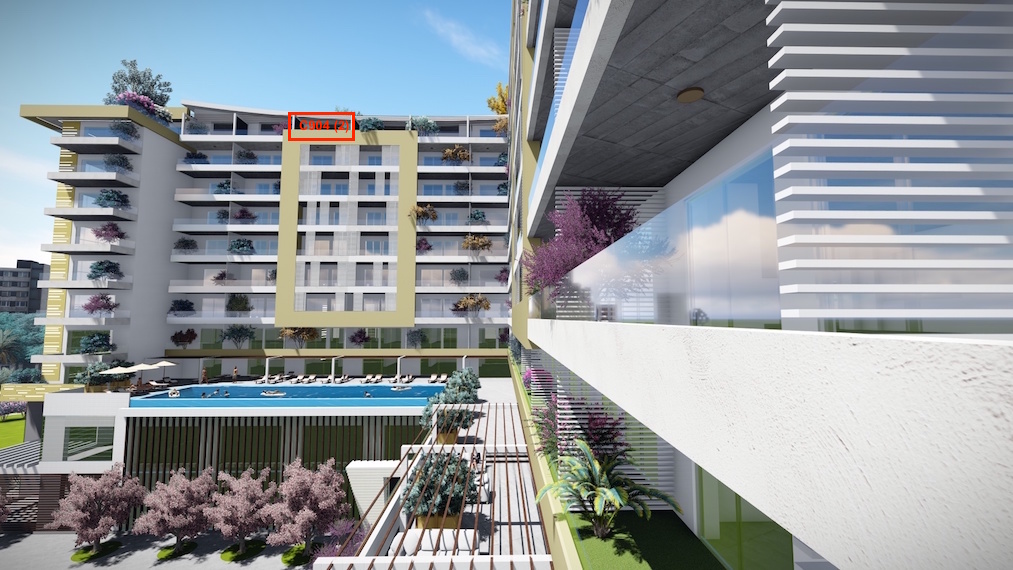 Porto Budva - Bir Yatak Odalı Penthouse С904 (2), 11. kat, 80.28 m2 - Merkezi Deniz Manzaralı 3