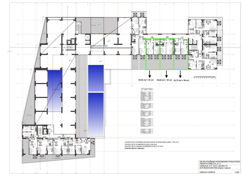 Porto Budva - One bedroom apartment A107, 3. kat, 100.80 m2 - Central sea & Old Town view 27