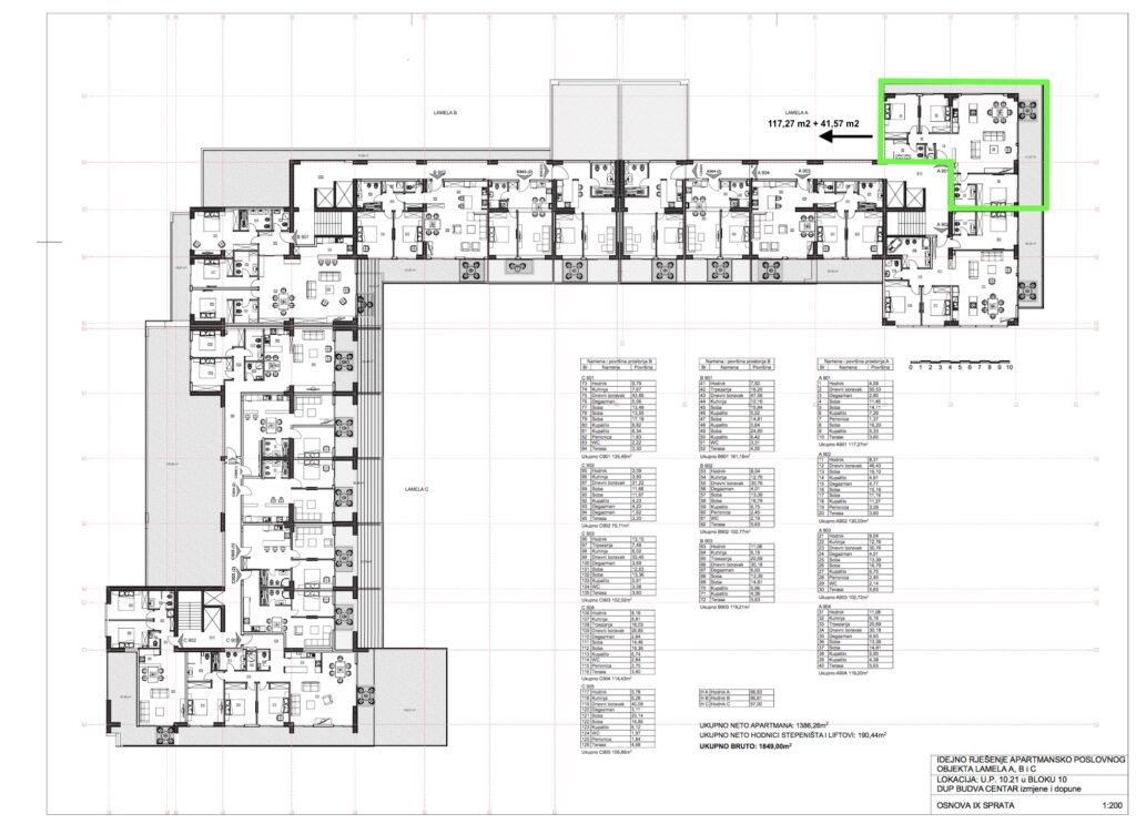 Porto Budva - Üç yatak odalı Penthouse A901, 11.kat, 158.84 m2 - Panoramik Deniz ve Eski Şehir Manzaralı 3