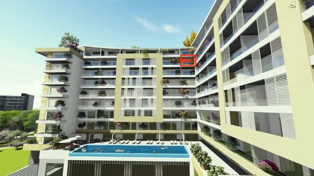 Porto Budva - Jednosoban i 2 studije stanovi B803 10.sprat, 134.90 m2 - Panoramski pogled na more i Stari Grad 5