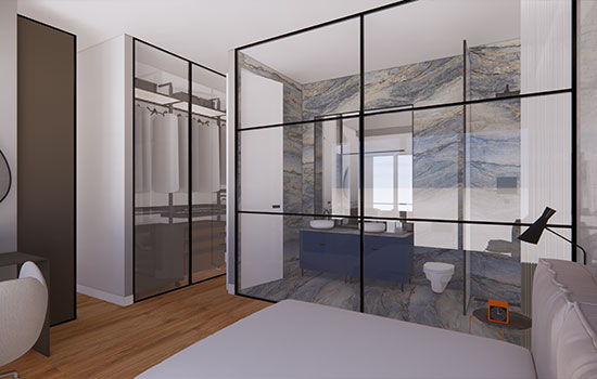 Novi luksuzni Complex Budva - Trostrano orijentisan penthaus As9, 262,93 m2, pogled na more 9