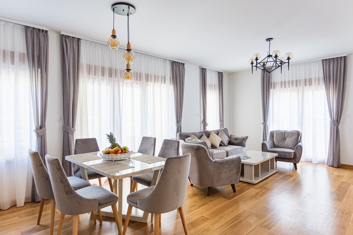 Lüks mobilyalı satılık 74 m2'lik bir yatak odalı daire – Apartman D127